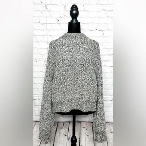 Charcoal Heather Mock Turtleneck Sweater